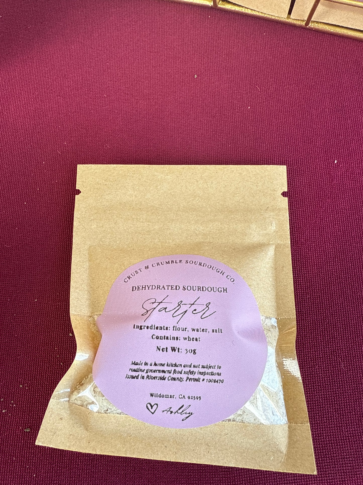 Dehydrated starter pack