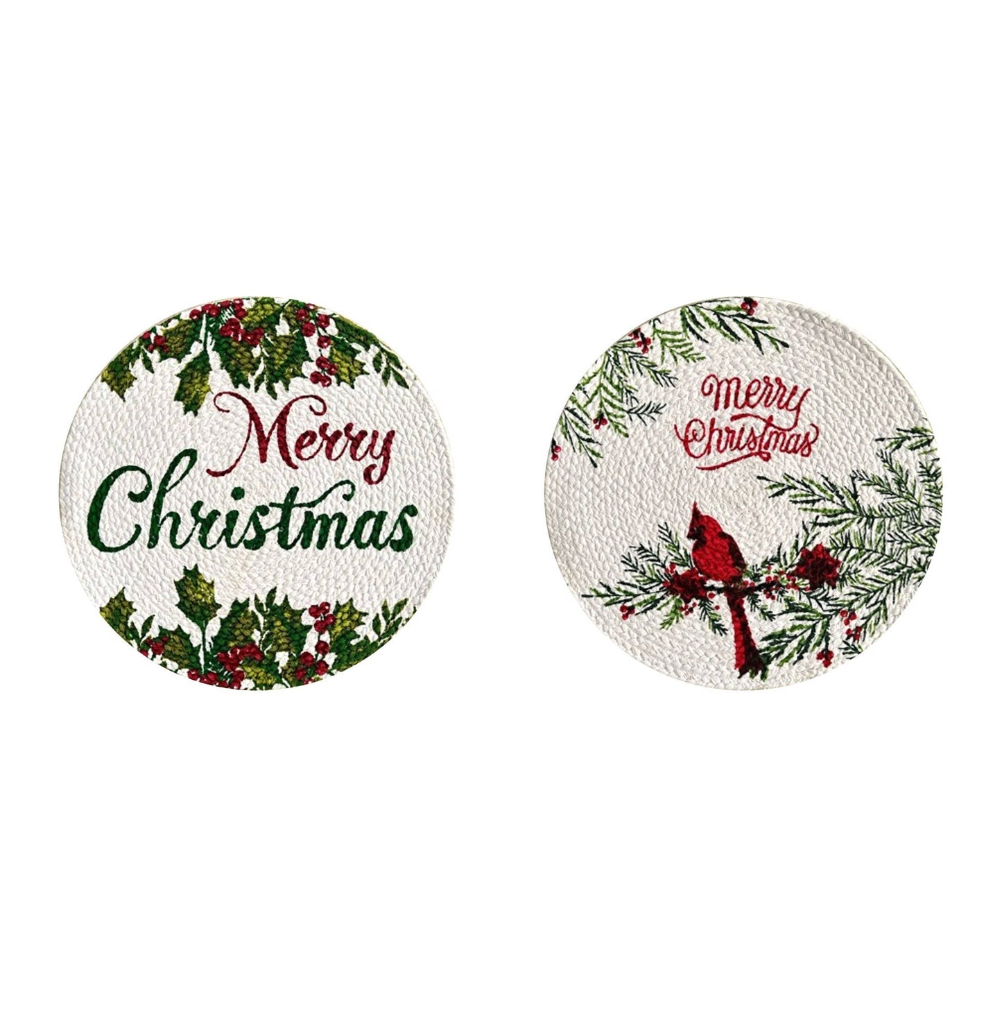 2-Pack Christmas Trivets Heat-Resistant Mat