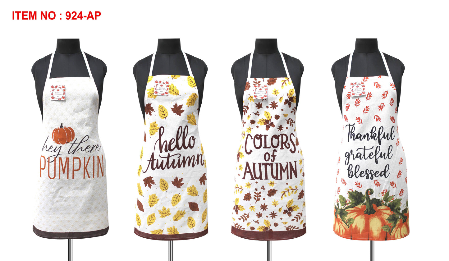 Fall Printed Cotton Aprons