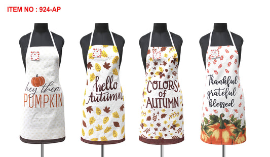 Fall Printed Cotton Aprons
